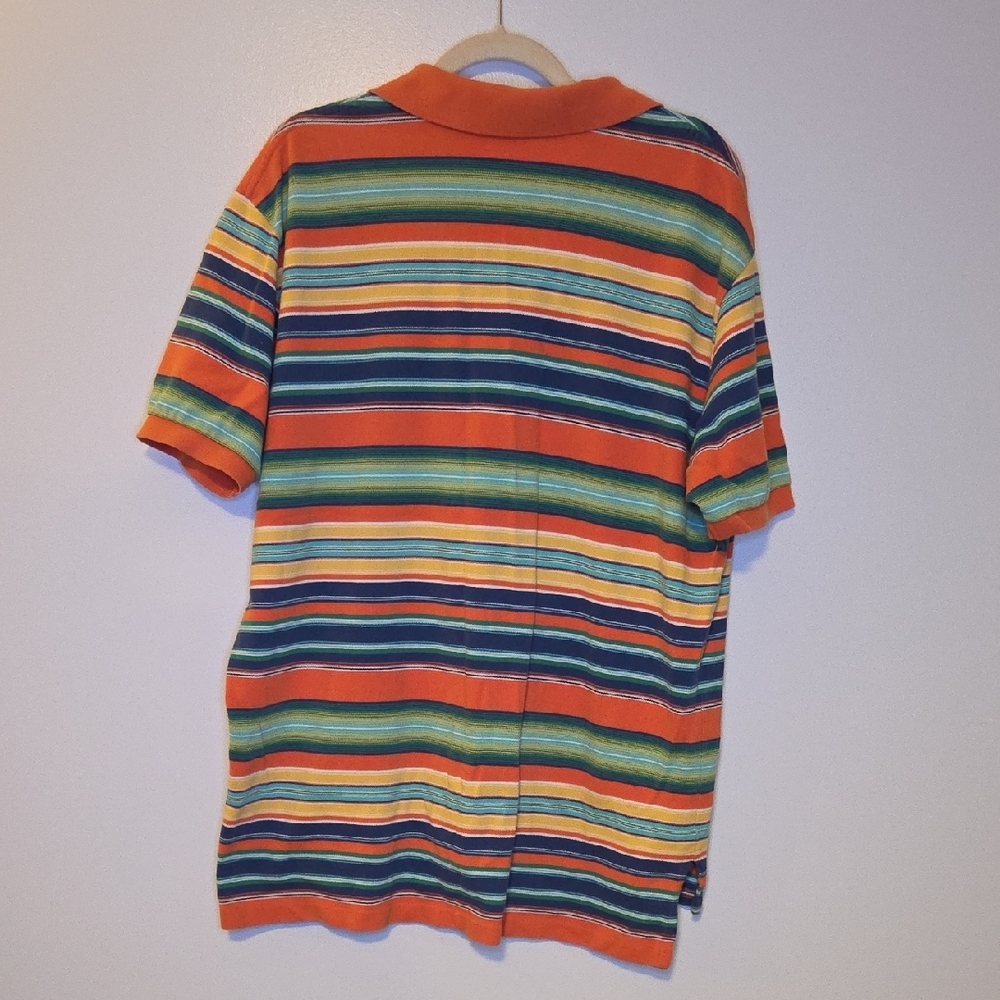Ralph Lauren Multicolor Striped Polo Shirt Men’s Classic Fit Casual - Picture 3 of 3